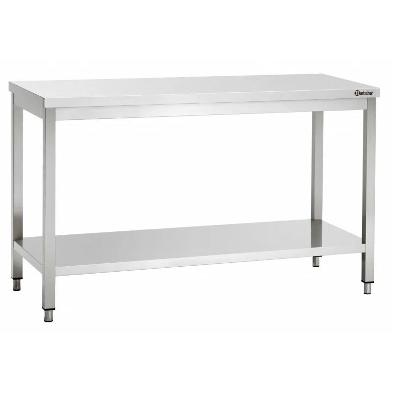 Table de travail inox professionnelle - L2000 en acier inoxydable Table de travail inox professionnelle - L2000 en acier inoxydable