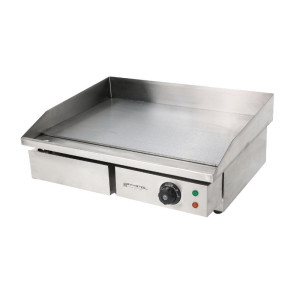 Chapa Elétrica Profissional Dynasteel - Lisa 55 cm: Placa em aço inox, cozimento homogêneo e rápido