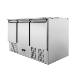 Saladette Compacta 3 Portas - Com Tampa Deslizante - Dynasteel