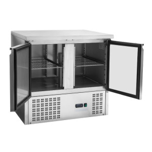 Mesa Refrigerada Positiva GN 1/1 - 2 Portas Dynasteel: Grande Capacidade, Conservação Ótima