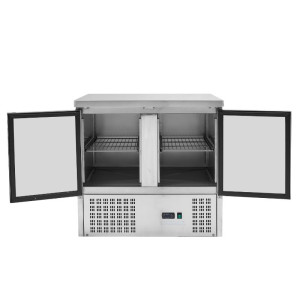 Mesa Refrigerada Positiva GN 1/1 - 2 Portas Dynasteel: Grande Capacidade, Conservação Ótima