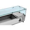 Refrigerated Glass Saladette 6 x GN 1/4 Dynasteel: Optimal organization in the kitchen