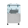 Refrigerated Glass Saladette 6 x GN 1/4 Dynasteel: Optimal organization in the kitchen