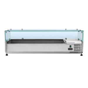 Refrigerated Saladette to Place with Glass 6 x GN 1/3 Dynasteel: Freshness and Optimal Organization