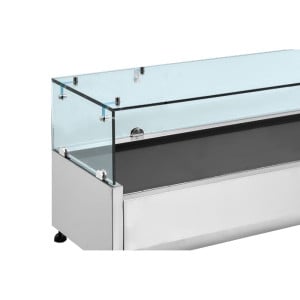 Saladette Refrigerada com Vidro GN 1/3 e 1/2 - Dynasteel Eficaz