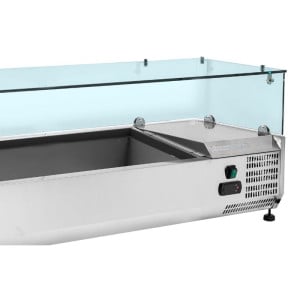 Saladette Refrigerada com Vidro GN 1/3 e 1/2 - Dynasteel Eficaz