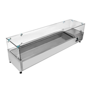 Saladeira Refrigerada de Bancada em Vidro - 7 x GN 1/3 Dynasteel: Desempenho e Praticidade