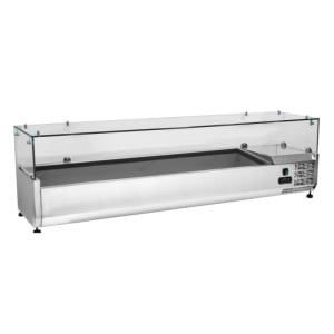 Saladeira Refrigerada de Bancada em Vidro - 7 x GN 1/3 Dynasteel: Desempenho e Praticidade