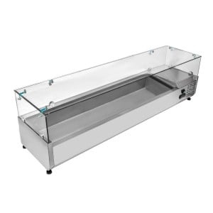 Refrigerated Glass Countertop Saladette Dynasteel - Quality and Large Capacity