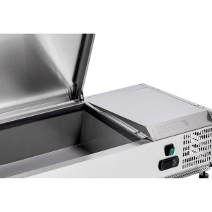 Saladette Refrigerada para Colocar Tampa Inox - 3 x GN 1/3 + 1 x GN 1/2 - Dynasteel