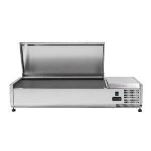 Refrigerated Saladette to Place Stainless Steel Lid - 3 x GN 1/3 + 1 x GN 1/2 - Dynasteel