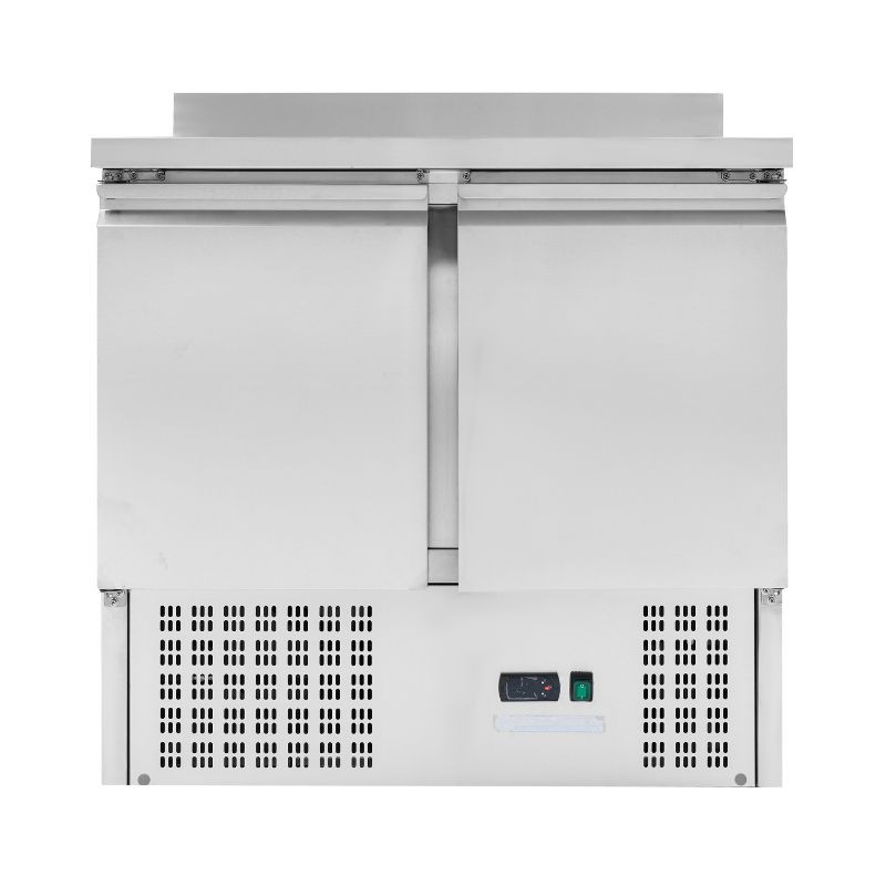 Mesa Refrigerada Positiva GN 1/1 Com Backsplash - 2 Portas - Dynasteel