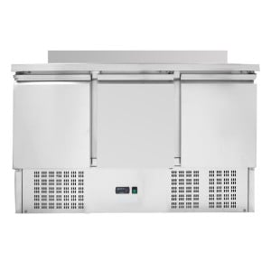 Mesa Refrigerada Positiva GN 1/1 Com Backsplash - 3 Portas - Dynasteel