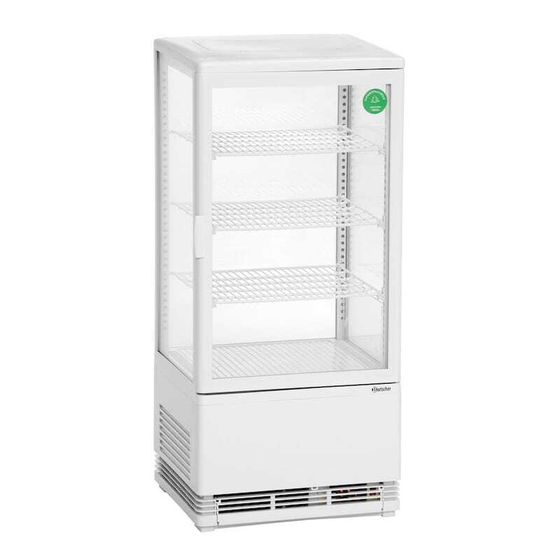 Mini Vitrine Refrigerada Profissional Bartscher - 78 L Branca