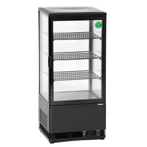 Professional Mini Refrigerated Display Case Bartscher - 78 L Black