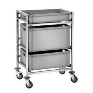 Storage trolley for Euro containers