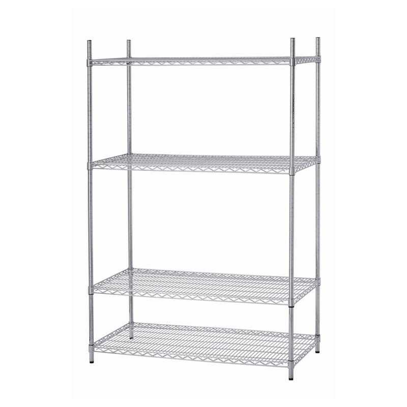 Chrome-plated steel Economat shelving by Bartscher