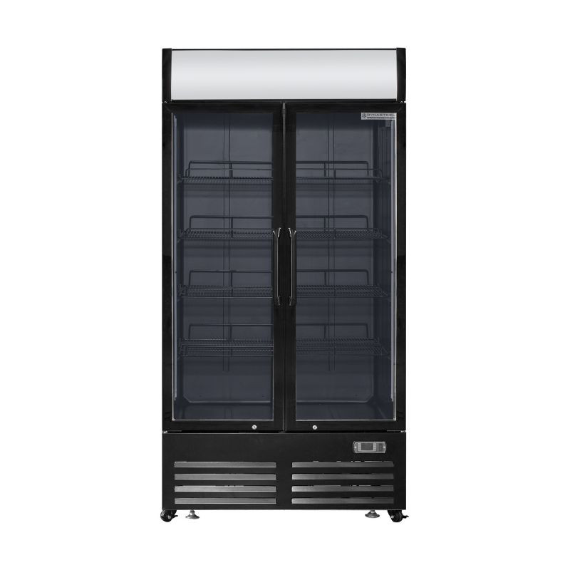 Refrigerated Beverage Display Case - 2 Doors - 736 L with Canopy - Dynasteel