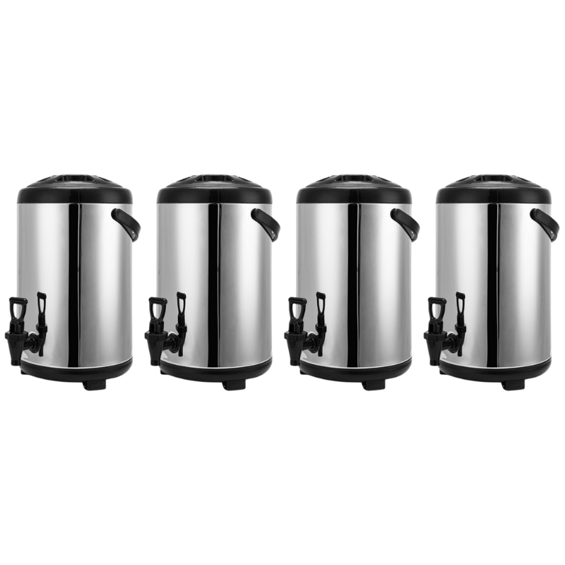 Conjunto de 4 Distribuidores de Bebidas Térmicas - 9 Litros | DynasteelDistribuidores de bebidas térmicas profissionais - 9L | D