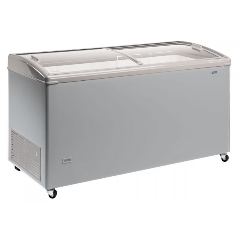 Congelador Inox com Portas de Vidro Deslizantes - 400 L