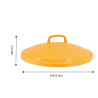 Tampa para Contêiner 50 L HACCP - Amarelo - Gilac