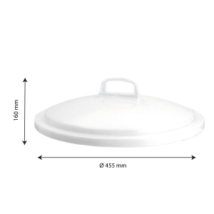 Couvercle Conteneur - 50L - Branco - Gilac