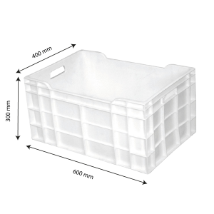 Caixa Cheia 60 L - 600 x 400 - Branco - Gilac