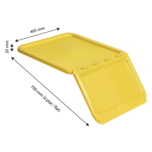 Tampa para Recipiente de Ingredientes 40 L - Amarelo - Gilac