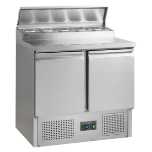 Mesa refrigerada TEFCOLD GN 1/1 - 5 GN 1/6: Preparação profissional