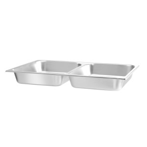 Bandeja GN 1/1 para Chafing Dish com 2 Compartimentos Hendi