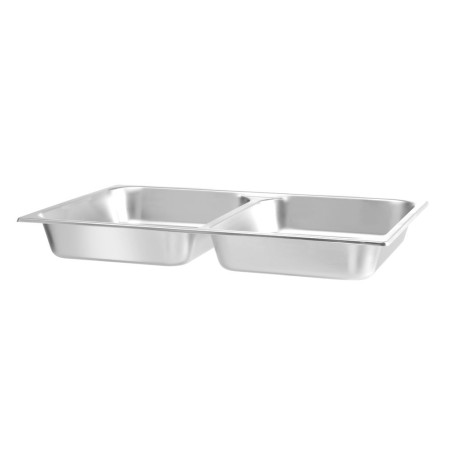 Bandeja GN 1/1 para Chafing Dish com 2 Compartimentos Hendi