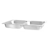 Bandeja GN 1/1 para Chafing Dish com 2 Compartimentos Hendi