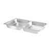 Bandeja GN 1/1 para Chafing Dish com 2 Compartimentos Hendi