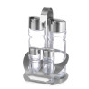 4-Piece Condiment Set - Oil, Vinegar, Pepper, and Salt