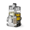 4-Piece Condiment Set - Oil, Vinegar, Pepper, and Salt