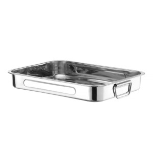 Stainless Steel Baking Dish - 43 x 31 x 6 cm - Brand HENDI - Fourniresto