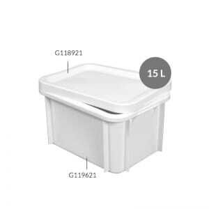 Bac Retangular 15 L Branco