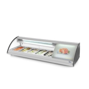 Vitrine de sushi - 5 x GN 1/3 - 63 L