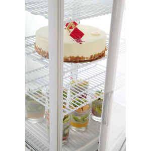 Vitrina Refrigerada Branca 4 Lados de Vidro - 68 litros