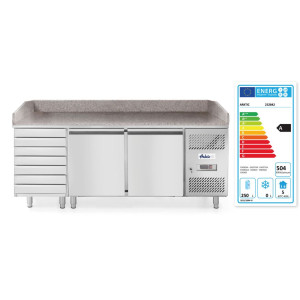 Balcão de Preparação Refrigerado para Pizzas ou Saladas - 280 L