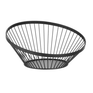 Black Oblique Fruit Basket - 280 mm Diameter