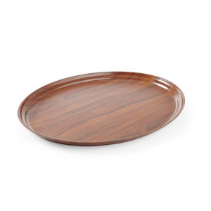 Tabuleiro de Madeira Oval - 200 x 265 mm - Marca HENDI - Fourniresto