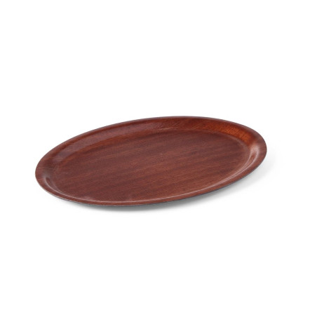 Tabuleiro de Madeira Oval - 290 x 210 mm - Marca HENDI - Fourniresto