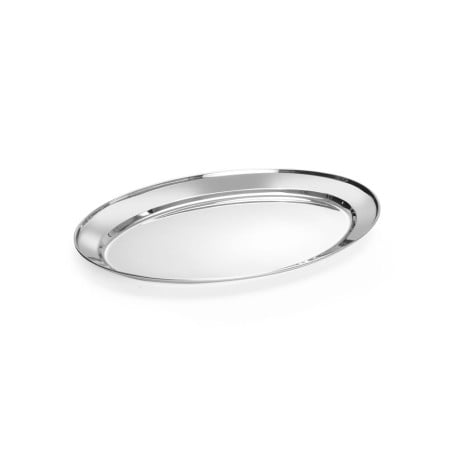 Oval Stainless Steel Dish - 450 x 290 mm - Brand HENDI - Fourniresto