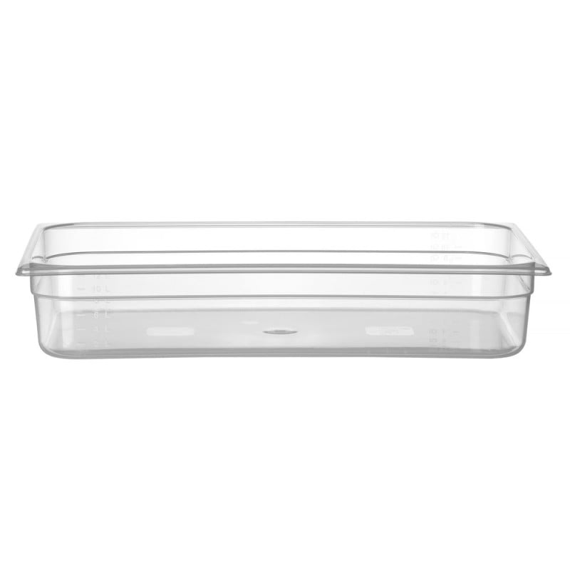 Gastronorm Polypropylene GN 1/1 Graduated Tray - 14 L - H 100 mm