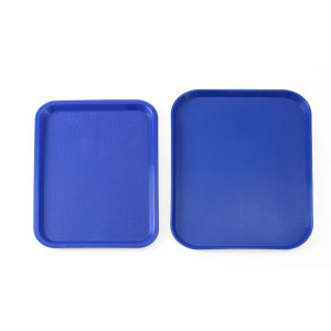 Plateau Rectangulaire Fast-Food Bleu - 415 x 305 mm