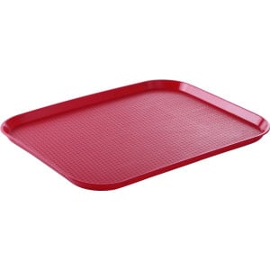 Tabuleiro Retangular Fast Food - Grande Modelo 450 x 350 mm - Vermelho- Vermelho