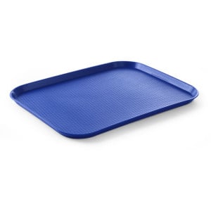 Rectangular Fast Food Tray - Large Size 450 x 350 mm - Blue