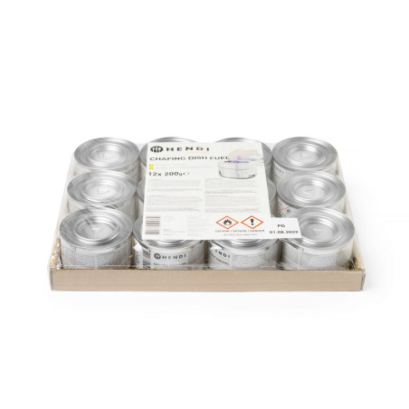 Fuel paste for chafing dish in a can NL DE FR EN - Brand HENDI - Fourniresto