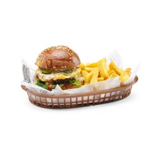 Fast-Food Service Basket - Brown - Set of 6 - Hendi